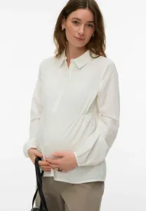 Блузка normal geschnitten kragen gummizug am handgelenk Mamalicious, Snow White