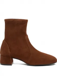 Ботильоны Maeve на каблуке 50 мм Stuart Weitzman, коричневый