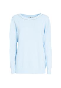 Джемпер BEJEWELED CREW-NECK INFLUENCER, светло-голубой