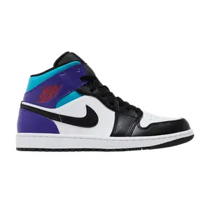 Кроссовки Air Jordan Air Jordan 1 Mid 'Aqua', белый