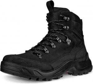 Мужские водонепроницаемые ботинки ECCO Offroad с высокими шнурками, черный
