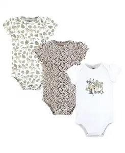 Комплект из 3 боди Hudson Cotton для мальчиков Hudson Baby, зеленый