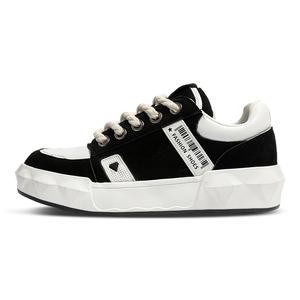 Скользоустойчивые, износостойкие, дышащие низкие кеды для скейтбординга Unisex Gai Renpu, черный