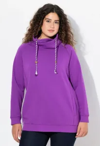 Толстовка mit stehkragen реглан в ланге эрмель Ulla Popken, Classic Purple