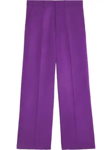 Широкие брюки строгого кроя AMI Paris, фиолетовый