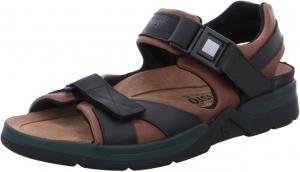 Мужские сандалии Mephisto Shark, черный/коричневый/темно-коричневый