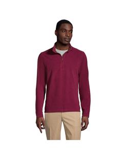 Школьная форма, мужская легкая флисовая куртка-пуловер с молнией на четверть Lands' End