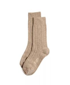 Женские носки Lux Italian Wool Cashmere Crew Socks в подарочной коробке Stems, коричневый/бежевый