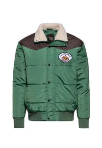 Зимняя куртка в стиле Калифорния 70-х KING KEROSIN, зеленый