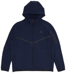 Худи Nike Tech Fleece Full-Zip Windrunner Hoodie 'Obsidian/Black', синий