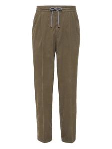 Прямые брюки из хлопка Brunello Cucinelli, коричневый