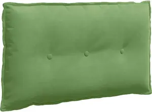 Подушка для спины светло-зеленая, 80 x 50 см, вельветовая ткань vidaXL