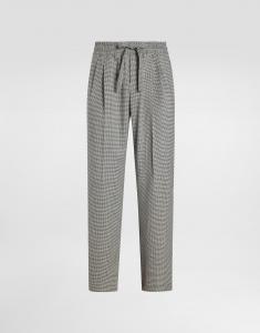 Шерстяные джоггеры в гусиную лапку Dolce & Gabbana, мультиколор