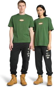 Футболка Timberland с принтом, мужская, Black Forest Green