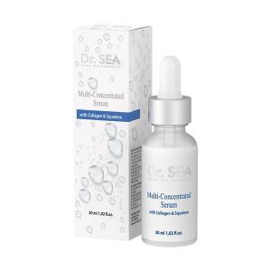 Концентрированная сыворотка с коллагеном и скваланом, 30 мл Dr.Sea Basic
