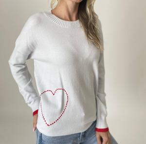 Свитер Pookie Heart светло-голубого цвета SIX/FIFTY