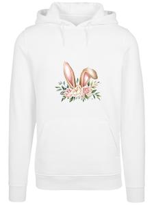 Толстовка F4NT4STIC Blumen Osterhasen Ohren Dekor, White