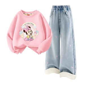 Детская повседневная спортивная одежда Disney, светло-голубой