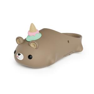 Зверь Полная Мобилизация Animore Мороженое Медведь Тапочки Закрытые Унисекс HelloSlippers, Коричневый