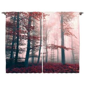 Штора twentyfour Wald X (2 шт), 225 см цвет rot/grau