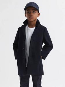 Детское пальто Gable из шерстяной смеси Reiss, Navy