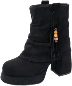 Женские однотонные ботинки для увеличения роста - резиновая подошва, подходящая для прогулок на улице и путешествий. Fusecottc, Light Tan