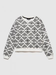 Толстовка Sisley Sweatshirt, цвет Weiß/Schwarz