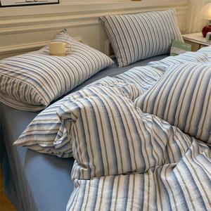 Yalu Пододеяльник 150х200 см, однотонный, серо-голубой, хлопок