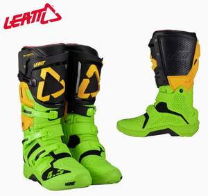 LEATT Южноафриканские мотоциклетные ботинки для бездорожья, 4.5 off-road, 5.5 trail racing, антиударные, 3.5 4.5 green yellow black yellow citrus, размер 44.5