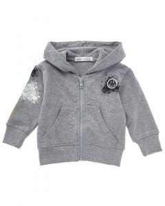Толстовка с капюшоном LITTLE MISH Happy Graffiti, серый