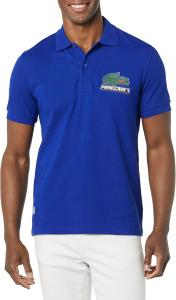 Lacoste мужская короткая рукав Minecraft Croc поло, Prussian Blue