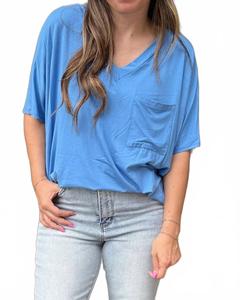 Электрический топ Ashley в синем цвете Adrienne