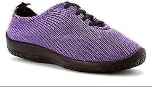 Женские туфли Arcopedico LS 1151 - шнуровка, поддержка и комфорт при ходьбе - посадка как носок - поддержка свода стопы и амортизация - съемные стельки - веганские - моющиеся - подходящие для путешествий, фиолетовый