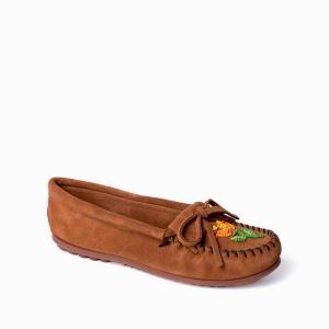 Женские мокасины Ziigwan Waabigwan коричневые Minnetonka