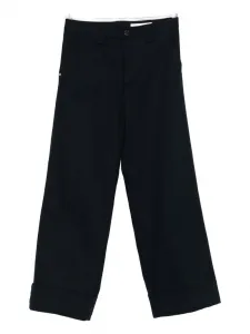 Брюки с манжетами и застежкой на пуговицы White Sand, синий