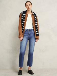 Джинсы shea с прямыми щиколотками grazer Hobbs, цвет Mid Wash