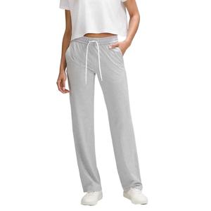 Футболка из мягкого джерси вязаные спортивные брюки женские серый белый Lululemon, смешанный цвет Core Super Light Gray/Heathered Core Ultra Light Grey