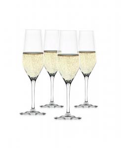 Стильные бокалы для шампанского, набор из 4 штук, 8,5 унций Spiegelau, прозрачный