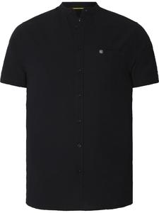 Jan Vanderstorm Рубашка на пуговицах 'Albart' комфортного кроя в черном цвете