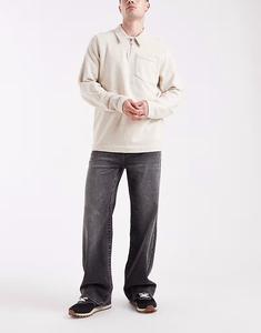 Джинсы Y2K с карманами и мешковатыми вставками, черные, стираные Hollister