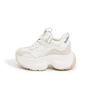 Противоскользящие, износостойкие, дышащие, влагоотводящие, легкие, низкие, массивные кроссовки для женщин Milan love song, Gold