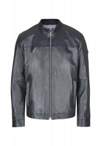 Кожаная куртка БУАЛЕССИО Bugatti, темно-синий