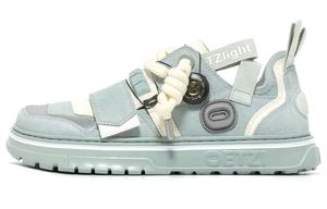 Кроссовки для скейтбординга LIGHT Collection Low Top Унисекс Серо-голубые и бежевые OETZI