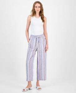 Женские полосатые брюки на шнуровке Tommy Hilfiger, Provence Blue Multi