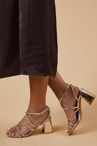 Босоножки Oasis Mollies с ремешками, золотой