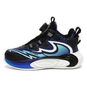 Детские баскетбольные кроссовки с противоскользящей амортизацией, износостойкими и отскоковыми подошвами Mulinsen, черный