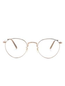 Oliver Peoples очки в круглой оправе, золотистый