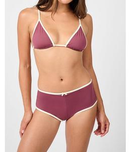 Женская футболка Cooper WeWoreWhat, Plum/antq white