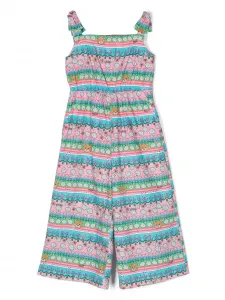 Комбинезон без рукавов с графичным принтом Moschino Kids, розовый