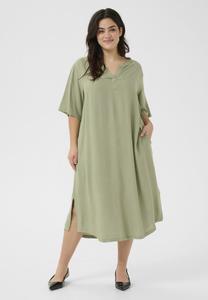 Платье Kaffe Curve KCMILLE, Oil Green/Green